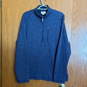 Men's Zip-Up Sweater in Navy